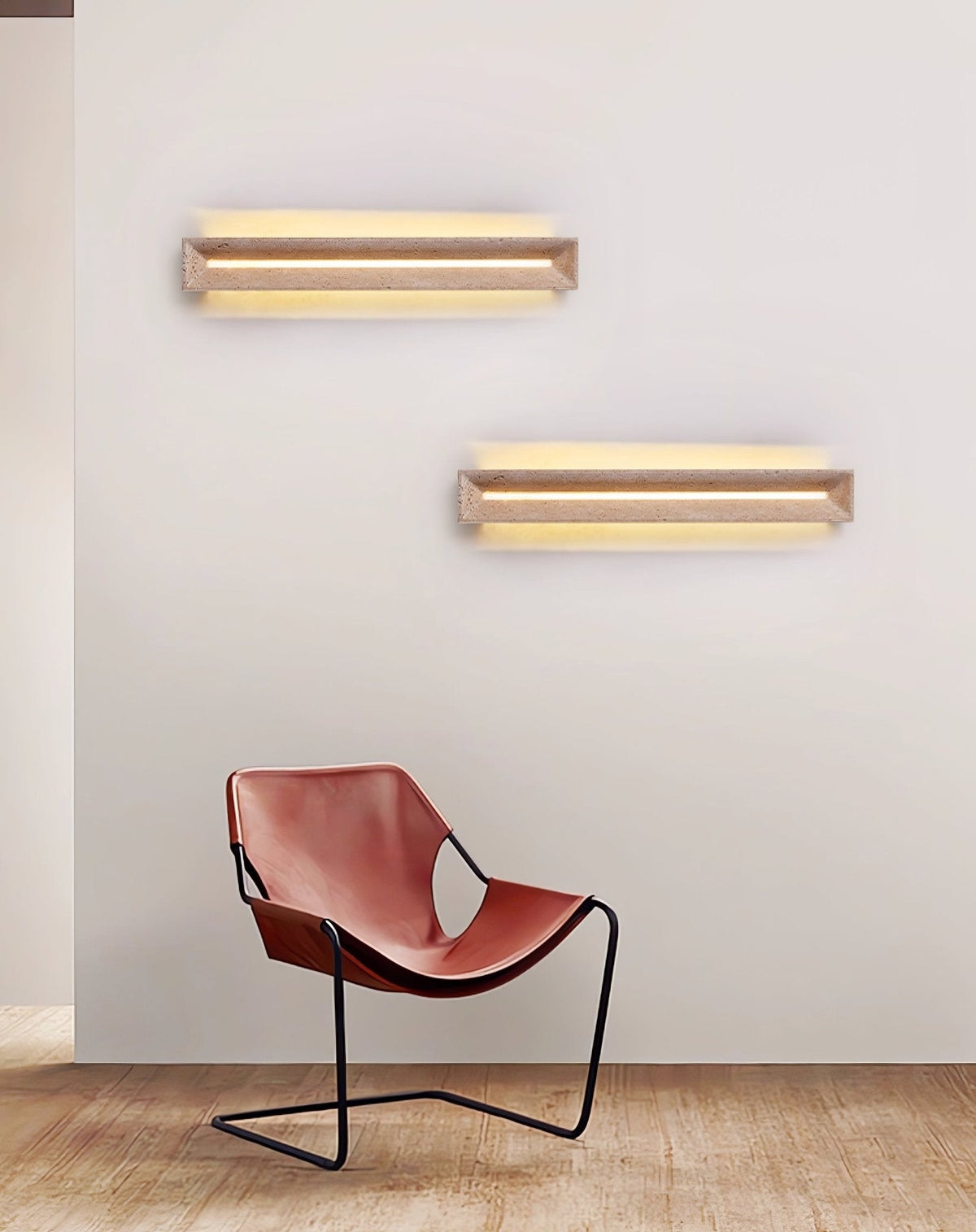 Dfi aplică de perete minimalistă din travertin