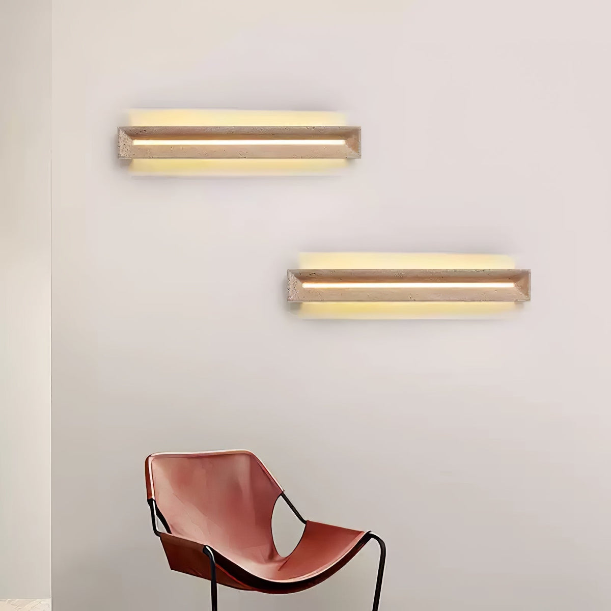 Dfi aplică de perete minimalistă din travertin