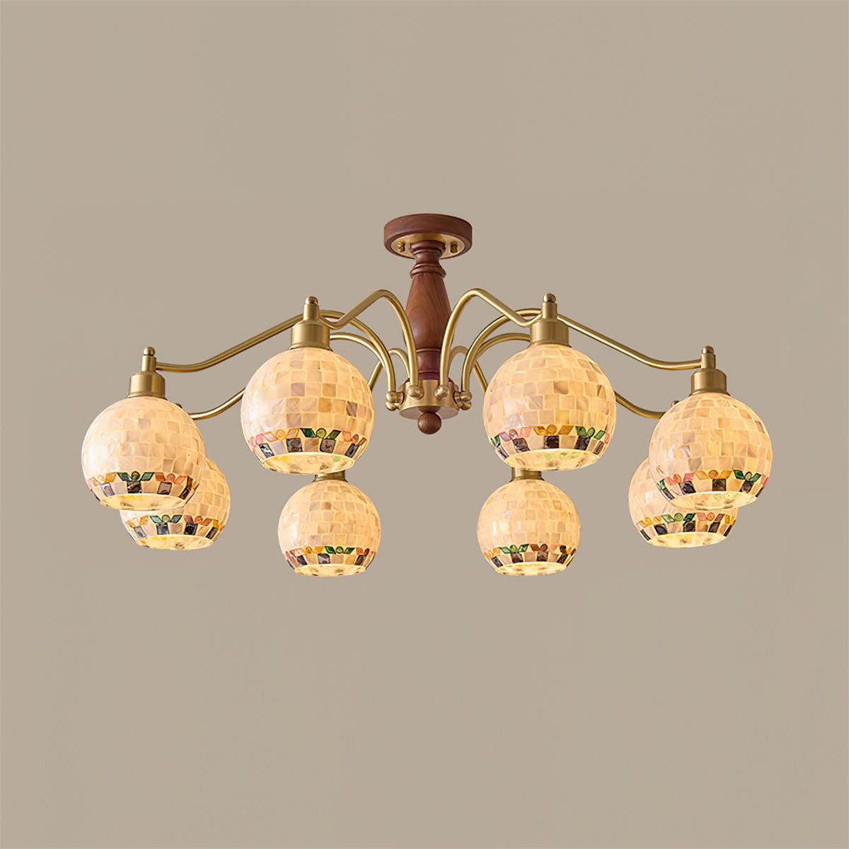 Orelerira candelabru, cu glob