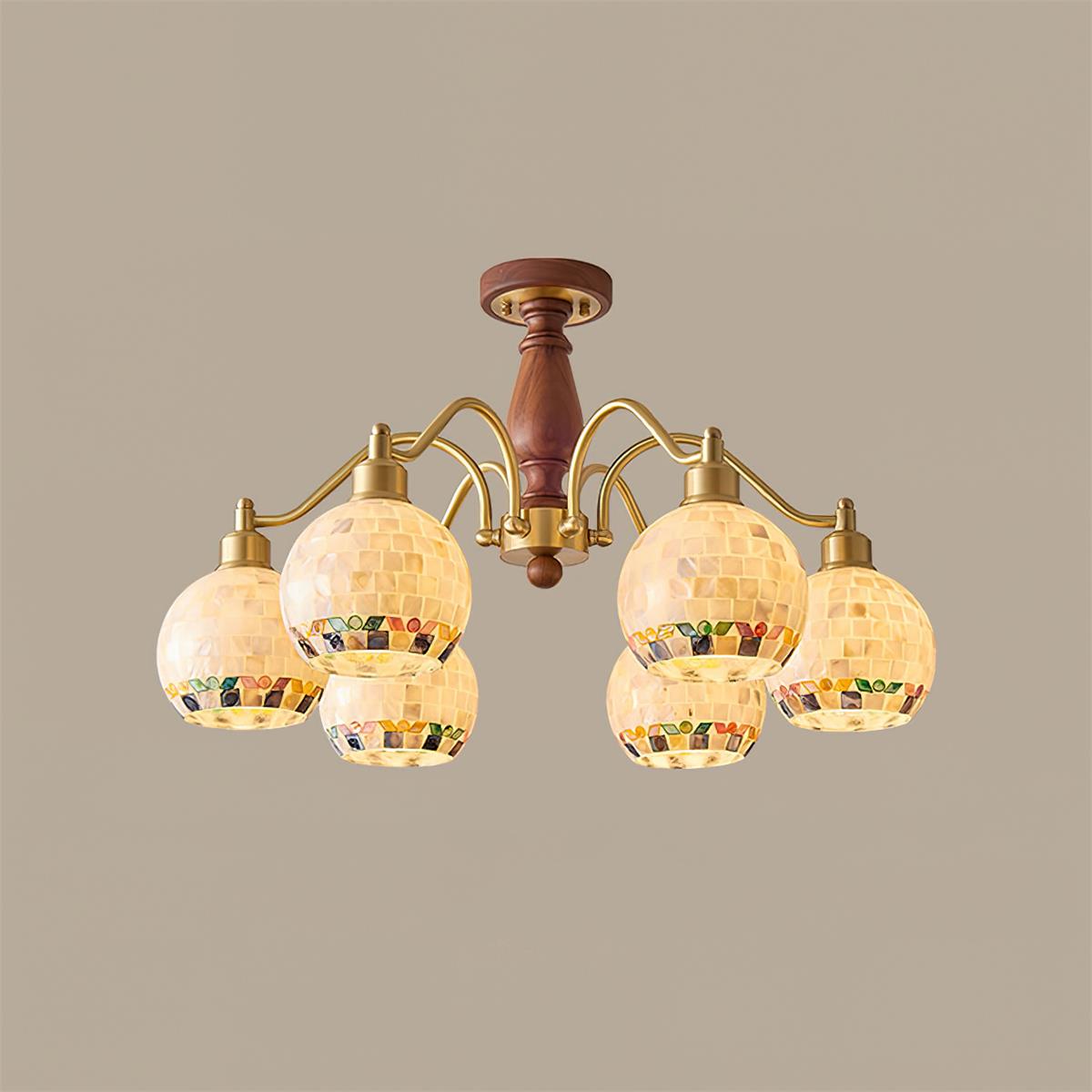 Orelerira candelabru, cu glob