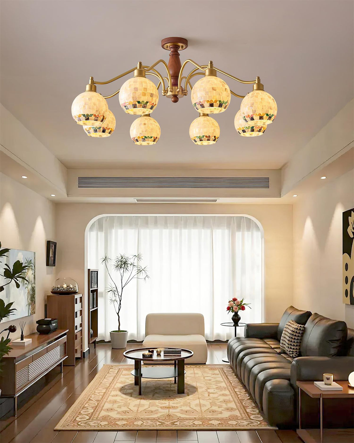 Orelerira candelabru, cu glob