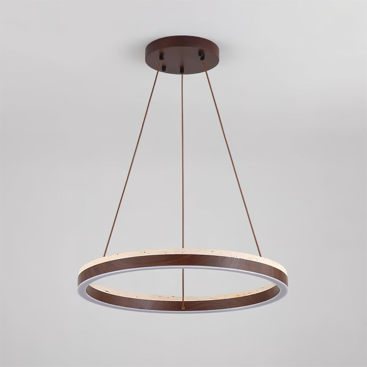 Loren candelabru cu Geometrie din travertin