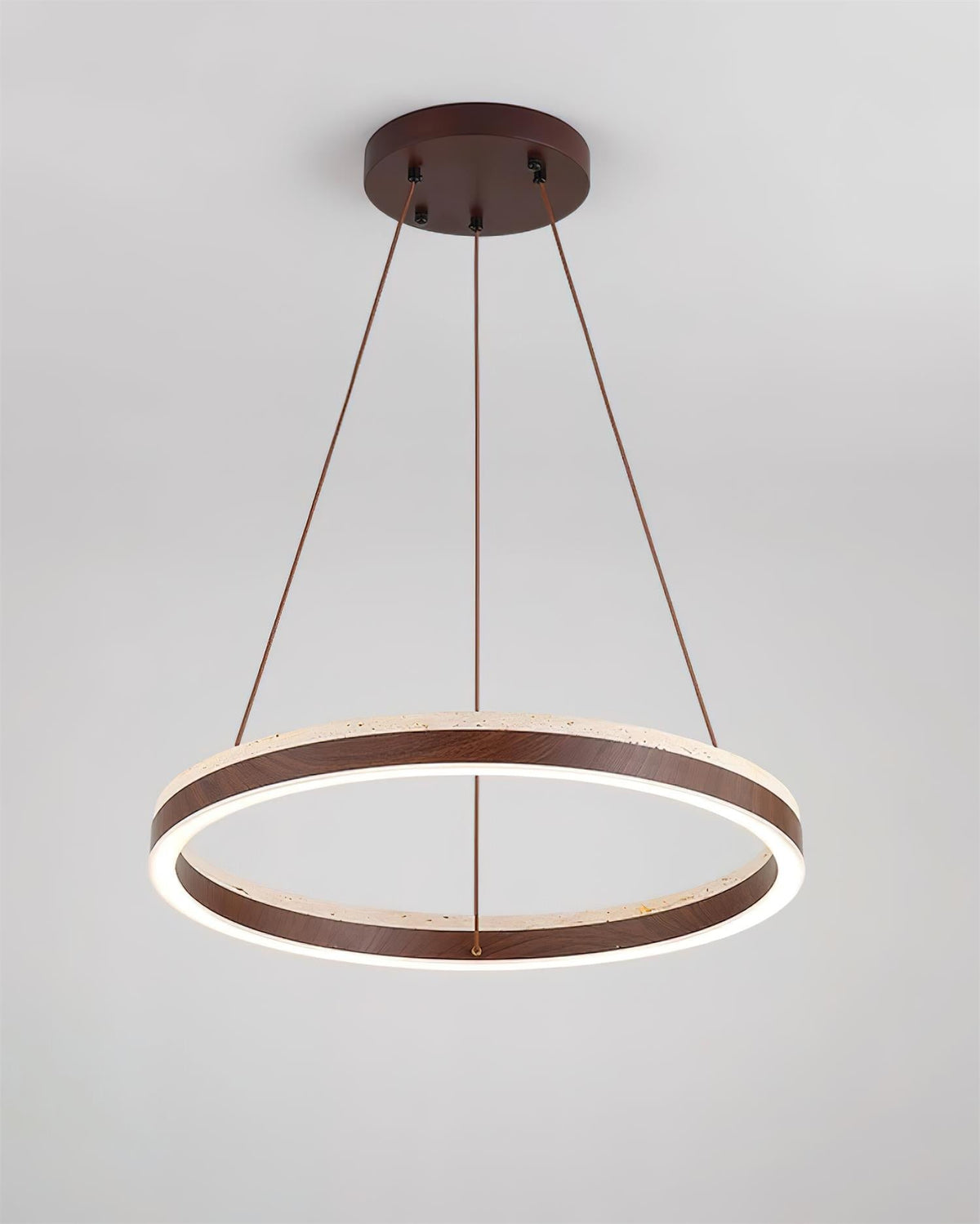 Loren candelabru cu Geometrie din travertin