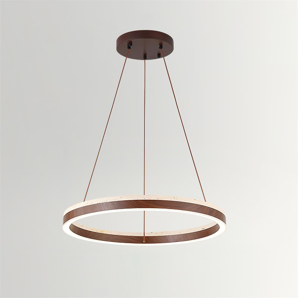Loren candelabru cu Geometrie din travertin