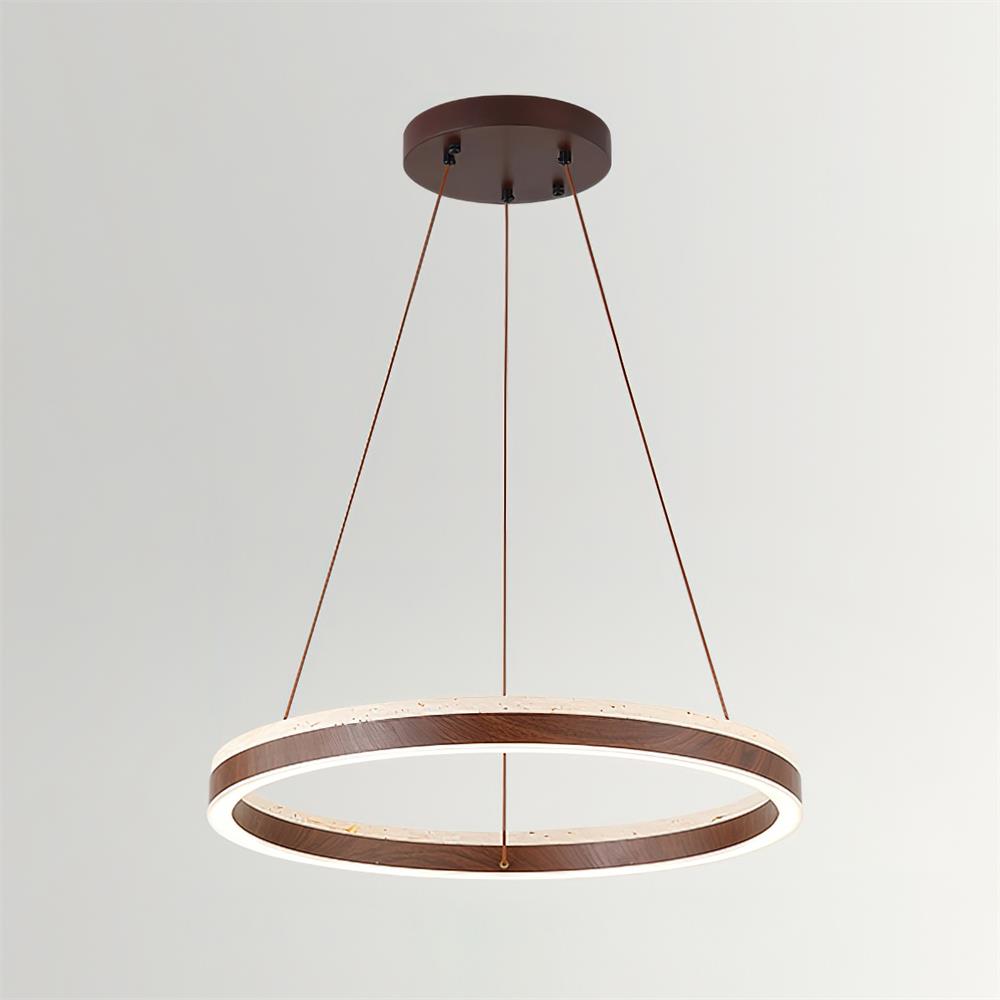 Loren candelabru cu Geometrie din travertin
