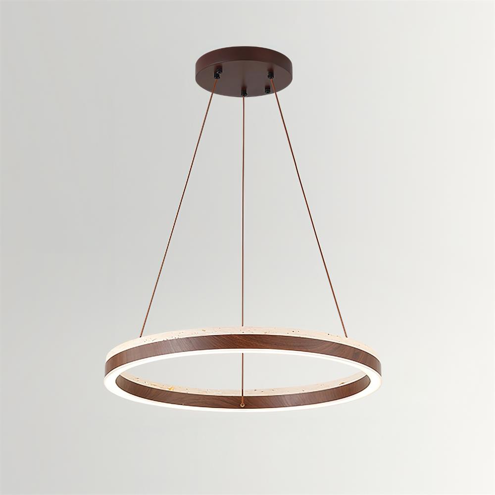 Loren candelabru cu Geometrie din travertin