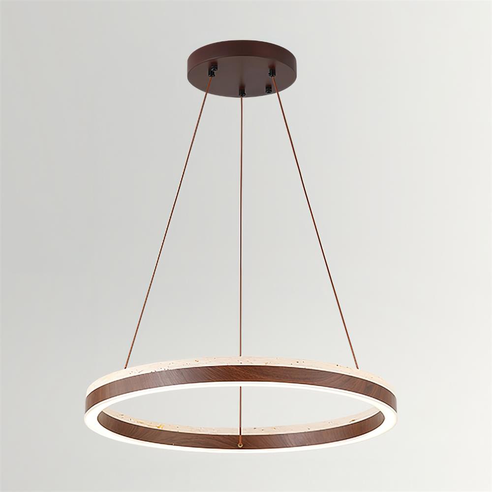 Loren candelabru cu Geometrie din travertin