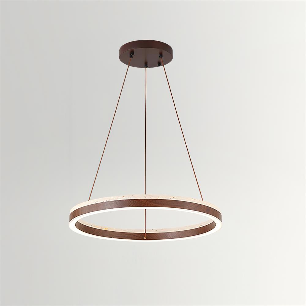 Loren candelabru cu Geometrie din travertin
