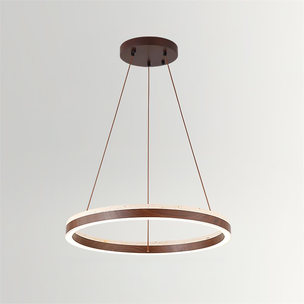 Loren candelabru cu Geometrie din travertin