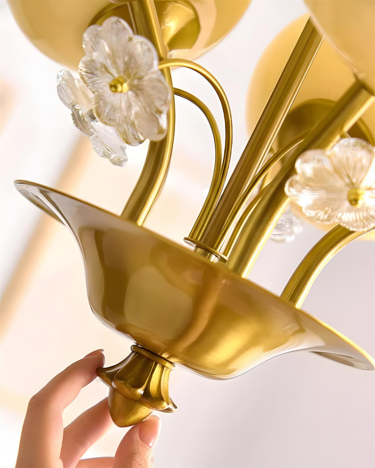 Juliette candelabru, cu petale