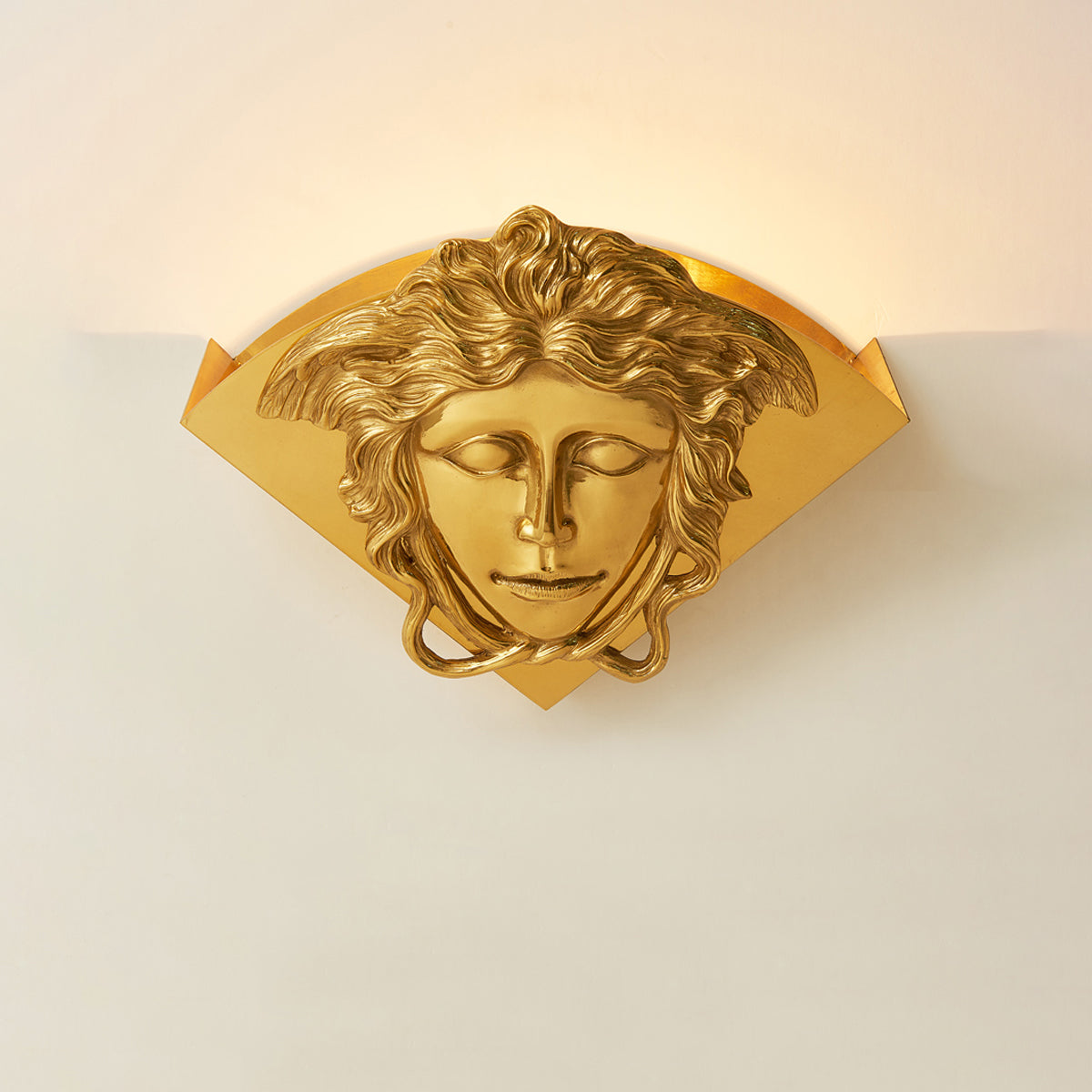 Sphinx aplică de perete din alamă