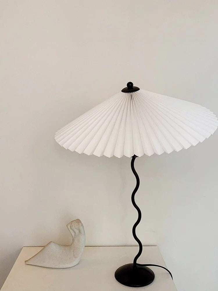 Vioro lampă de masă cu abajur textil