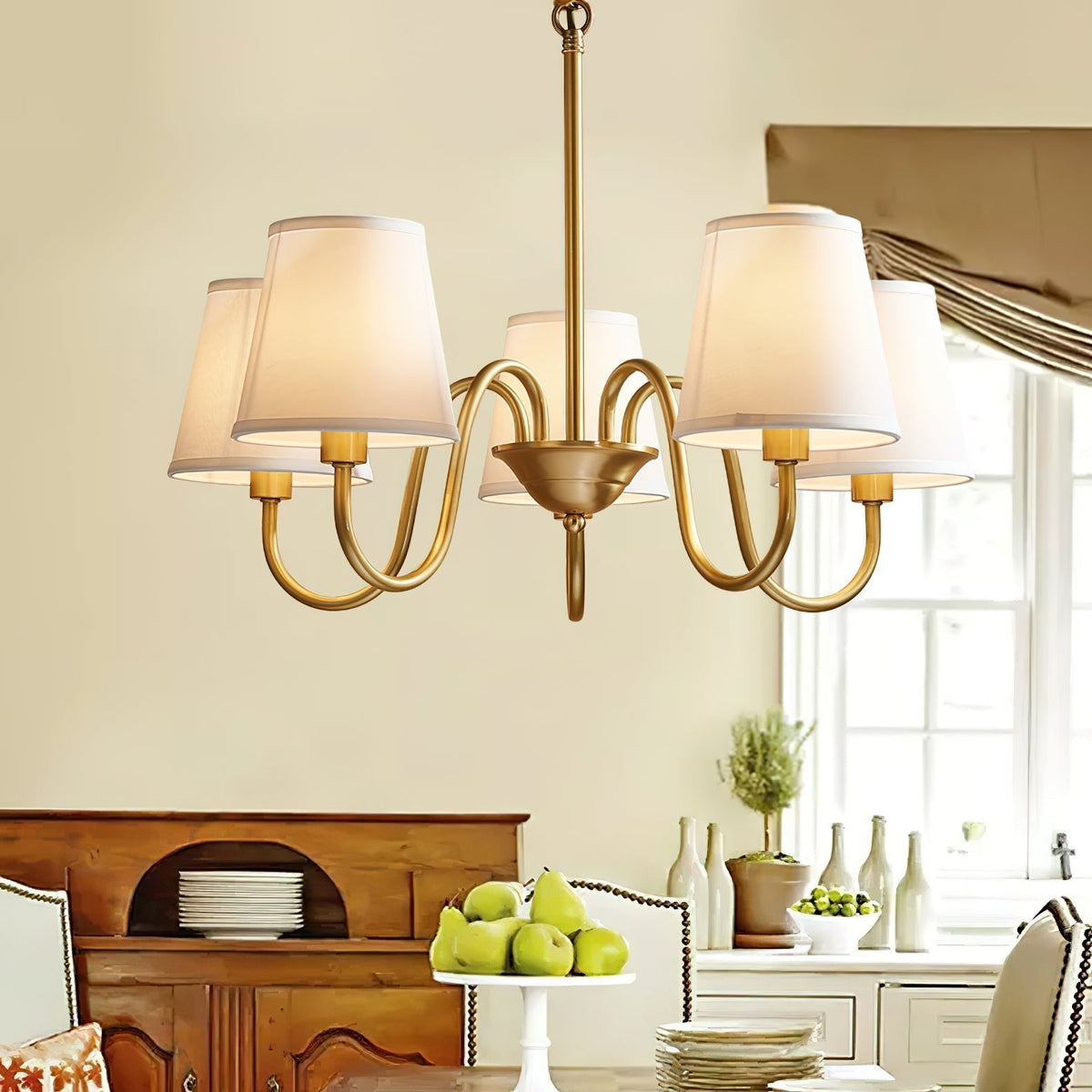 Dalen tradițional Stacey material textil candelabru