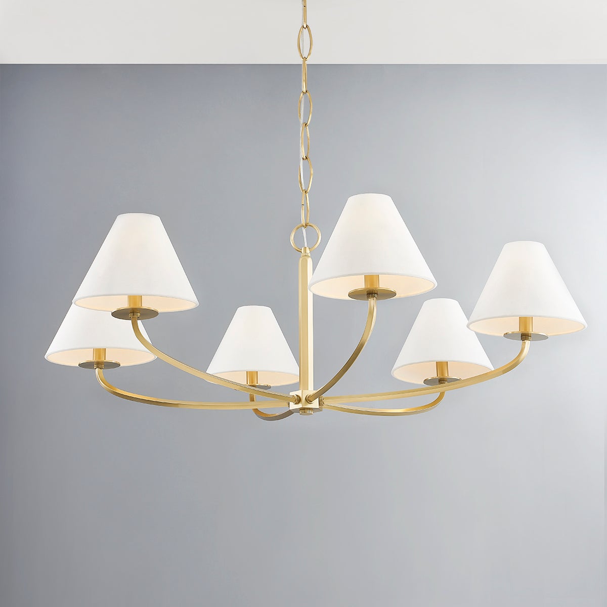 Linenena candelabru cu abajur textil