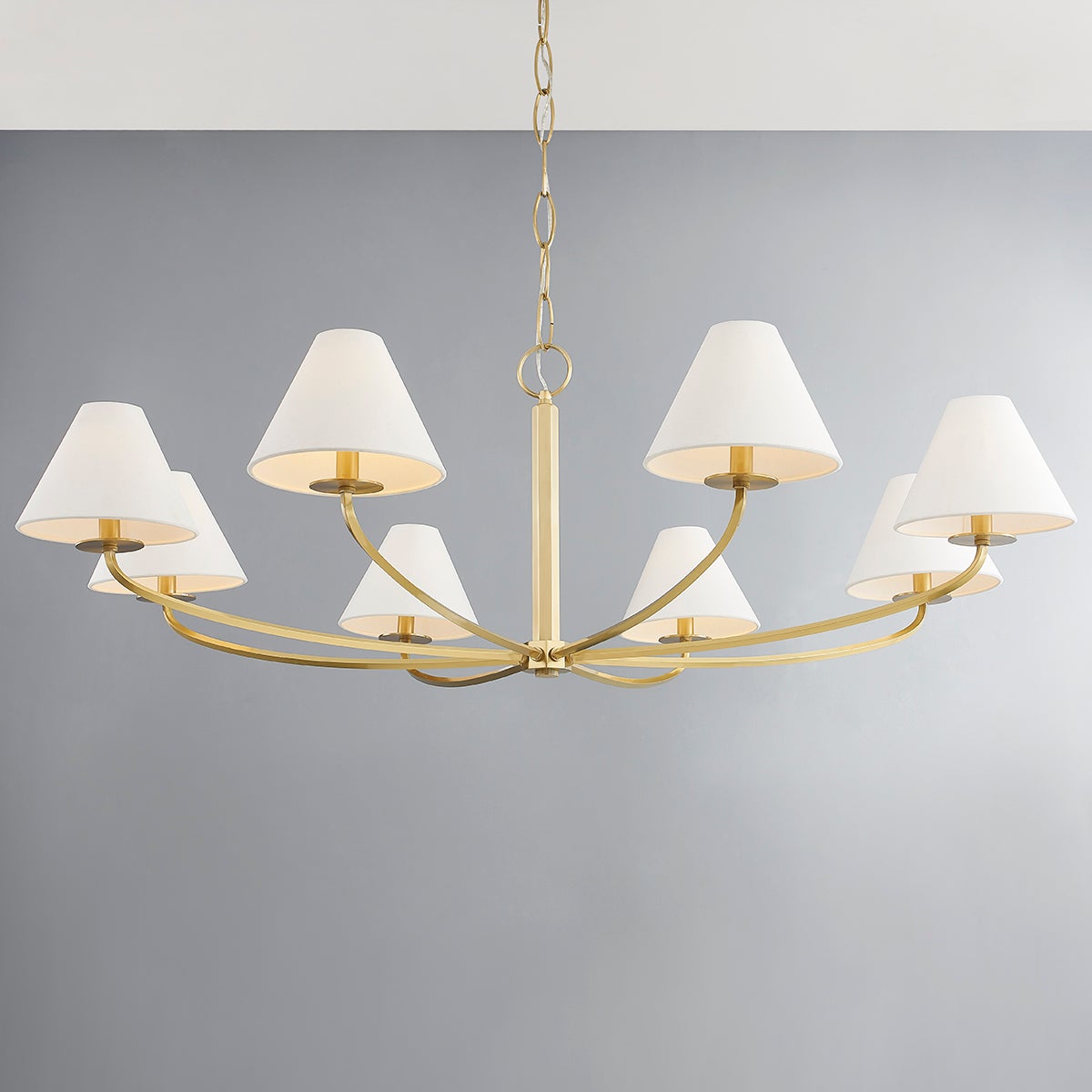 Linenena candelabru cu abajur textil