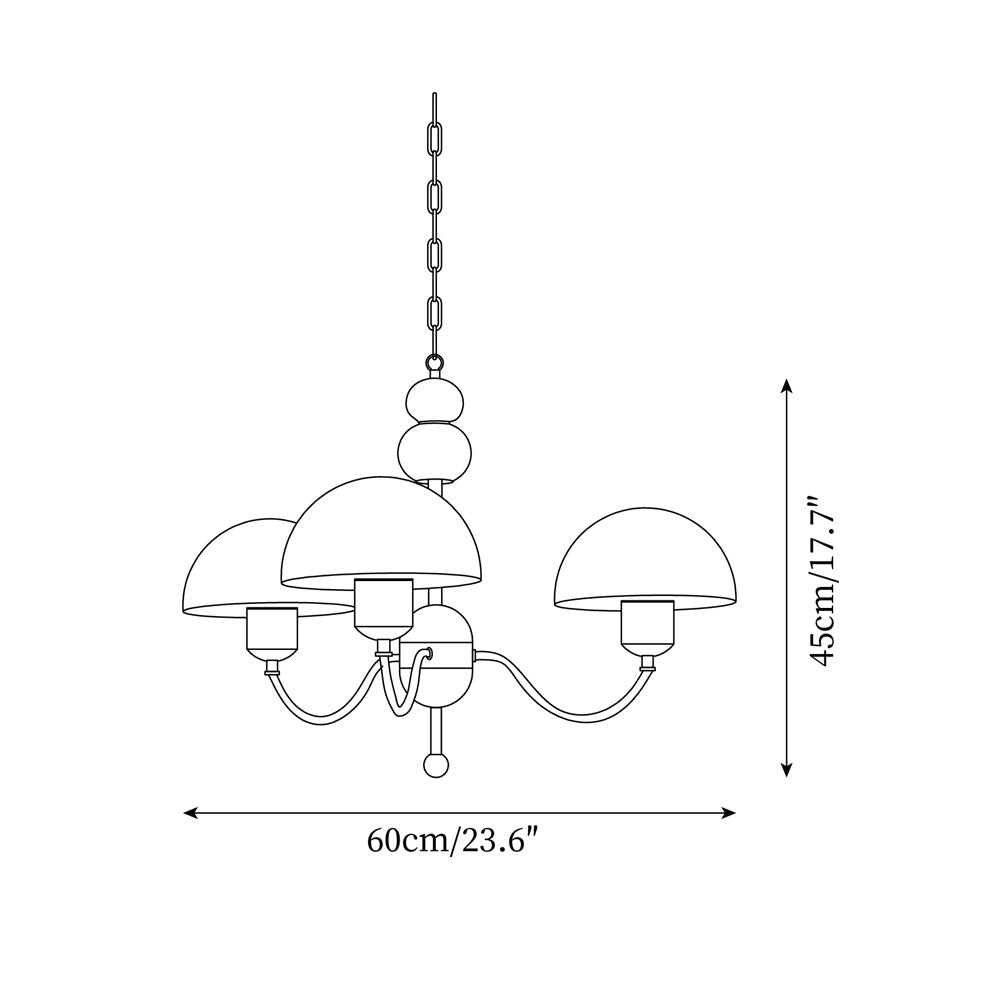 Core candelabru din hârtie de orez, în stil modernist de la mijlocul secolului
