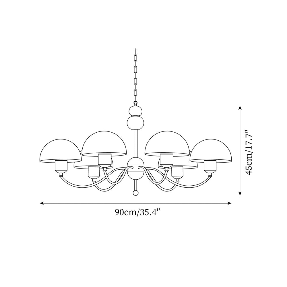 Core candelabru din hârtie de orez, în stil modernist de la mijlocul secolului