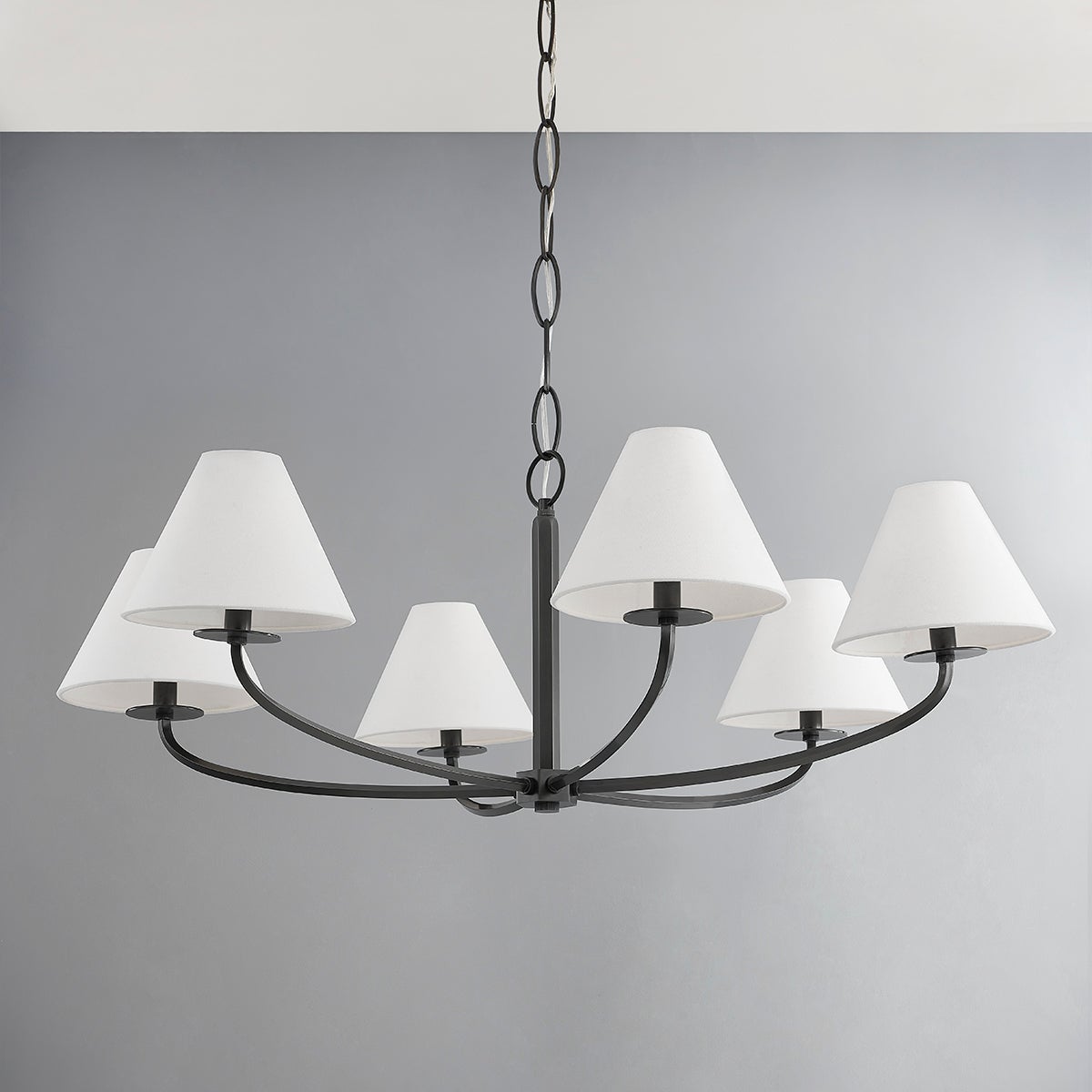 Linenena candelabru cu abajur textil