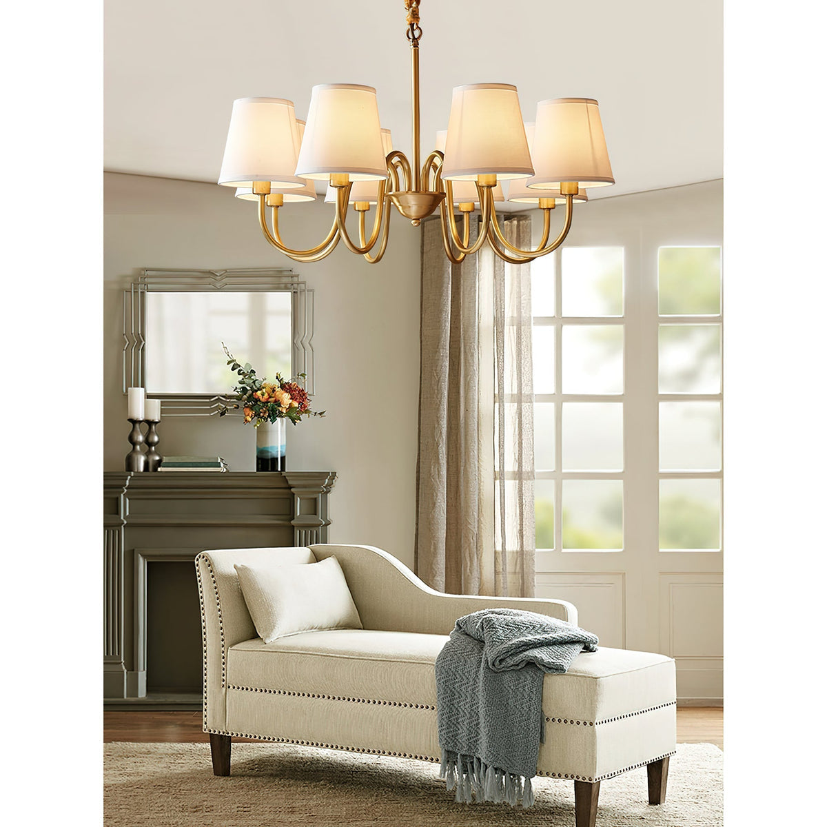 Dalen tradițional Stacey material textil candelabru