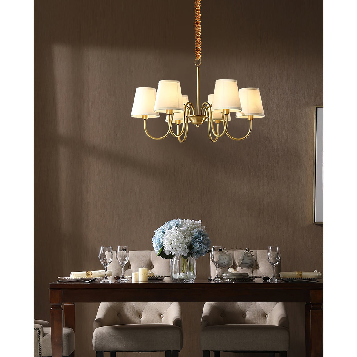 Dalen tradițional Stacey material textil candelabru
