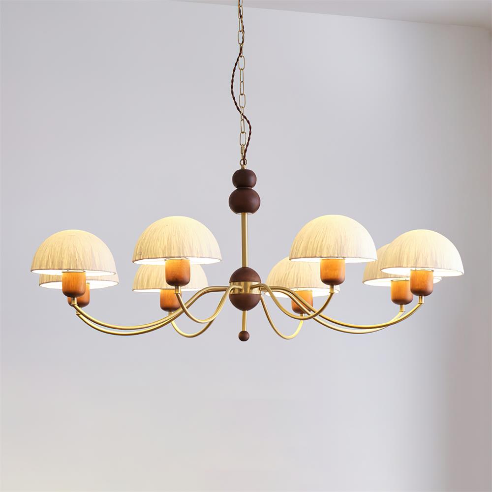Core candelabru din hârtie de orez, în stil modernist de la mijlocul secolului