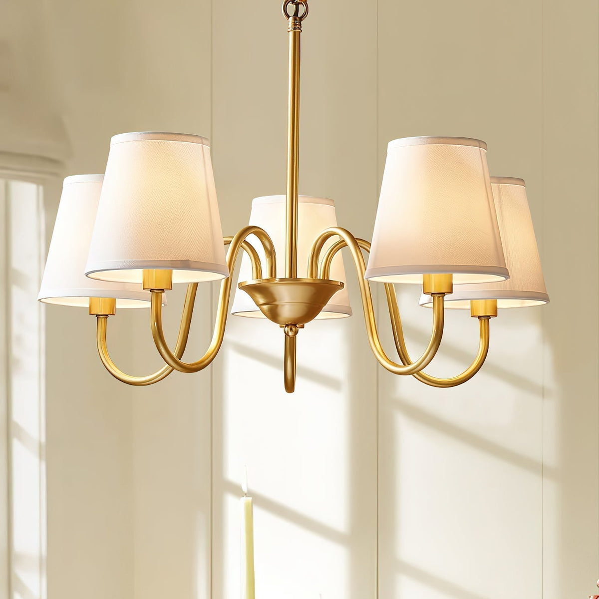 Dalen tradițional Stacey material textil candelabru