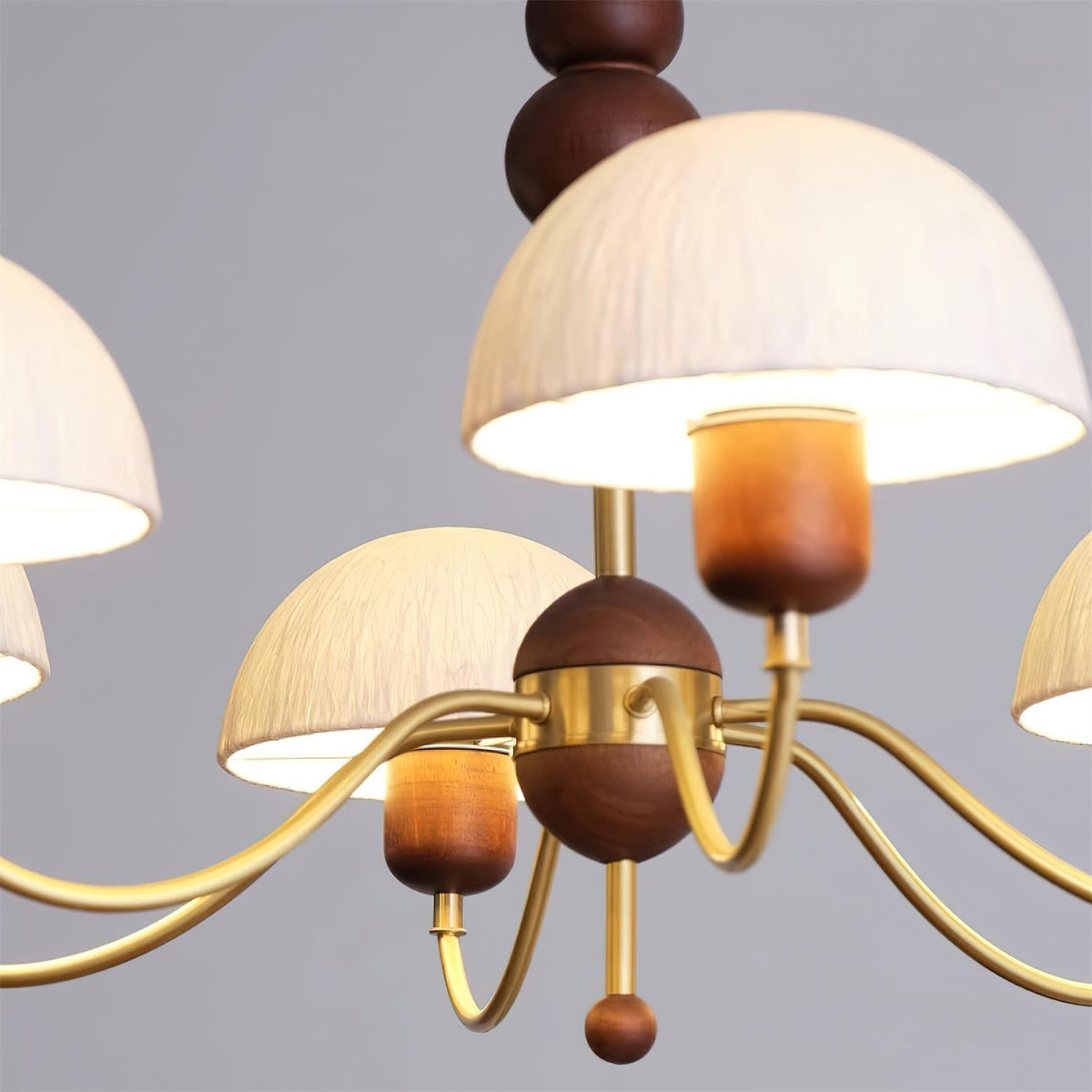 Core candelabru din hârtie de orez, în stil modernist de la mijlocul secolului