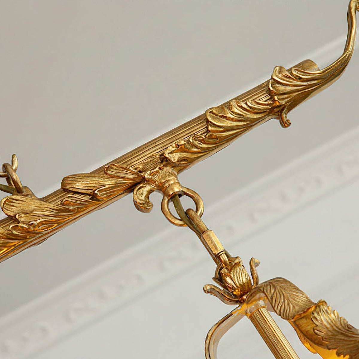 Seraphelion lampă suspendată din cristal, colorată, liniară