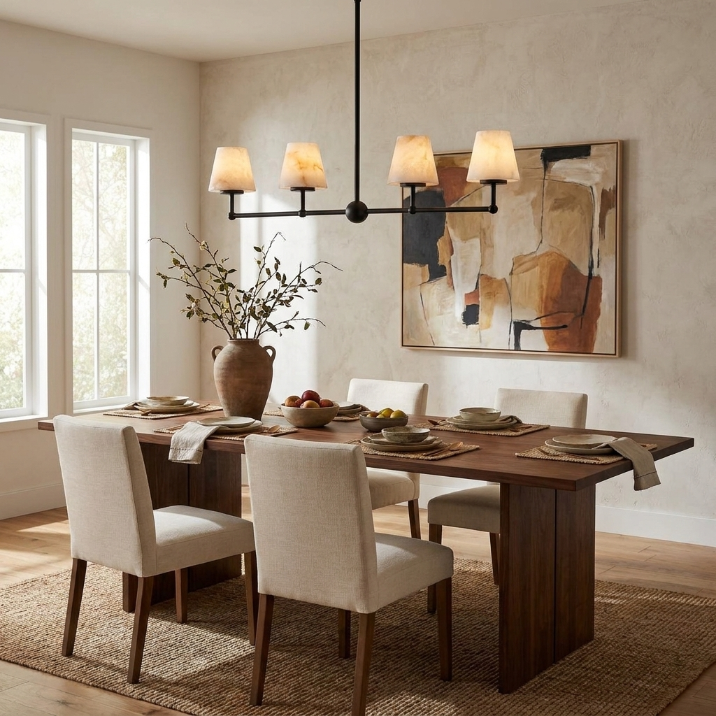 Quillford candelabru din alabastru