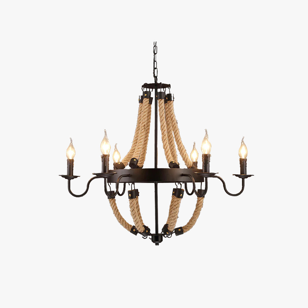 Epoch industrial LED lampă suspendată metal/Corză negru living/Bar