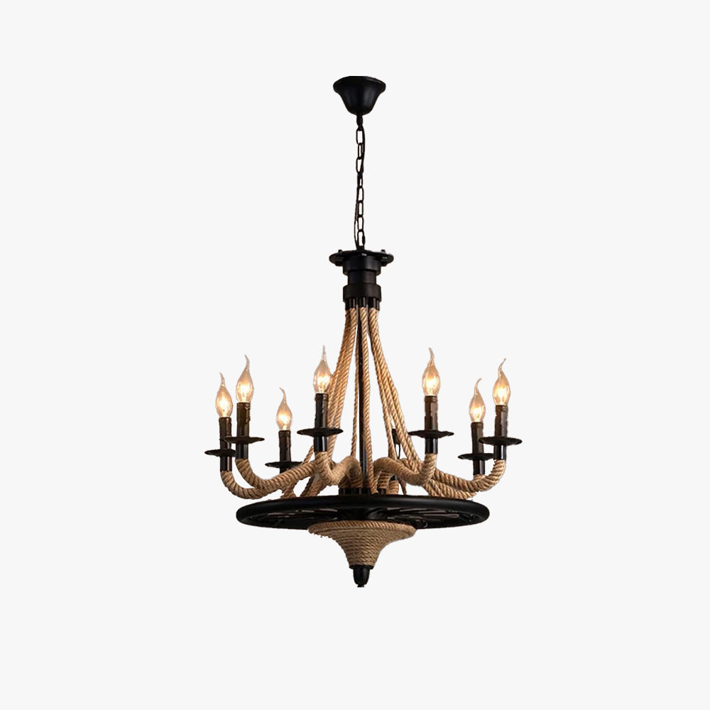 Epoch lampă suspendată  Antique LED negru metal/Coajă Bar, cu finisaj antichizat
