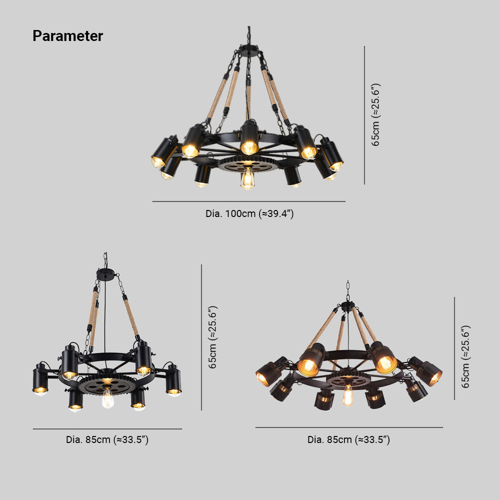 Epoch industrial LED lampă suspendată neagră metal/Cablu Cafe/Barem, pentru cafenea