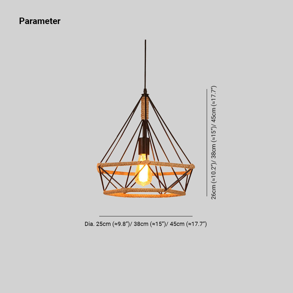 Epoch Countryside Diamond lampă suspendată metal negru Bucătărie/Cafenea
