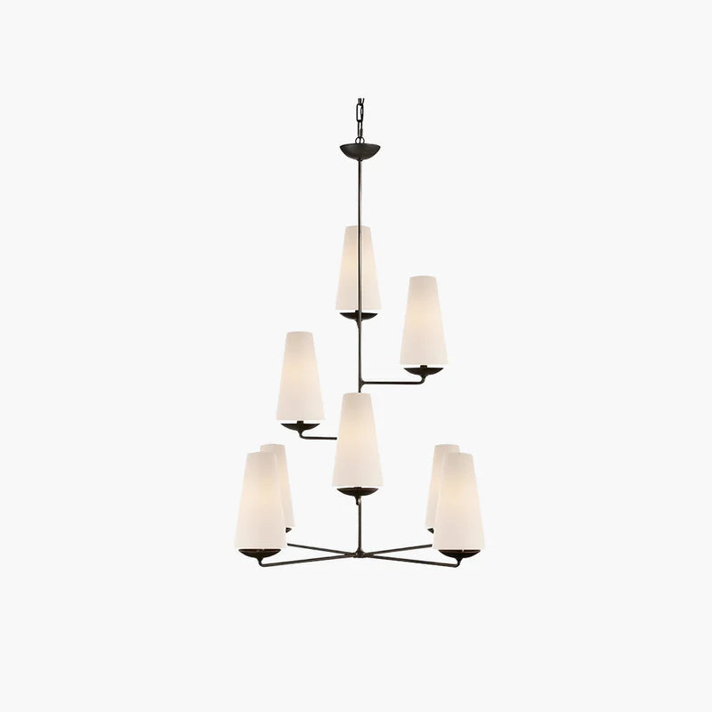 Silva candelabru alb și negru, vintage, LED, pentru dormitor și bucătărie