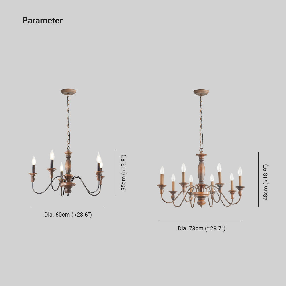 Silva lampă suspendată LED Design industrial interior Maro lemn metal dormitor/living/Insulă de bucătărie