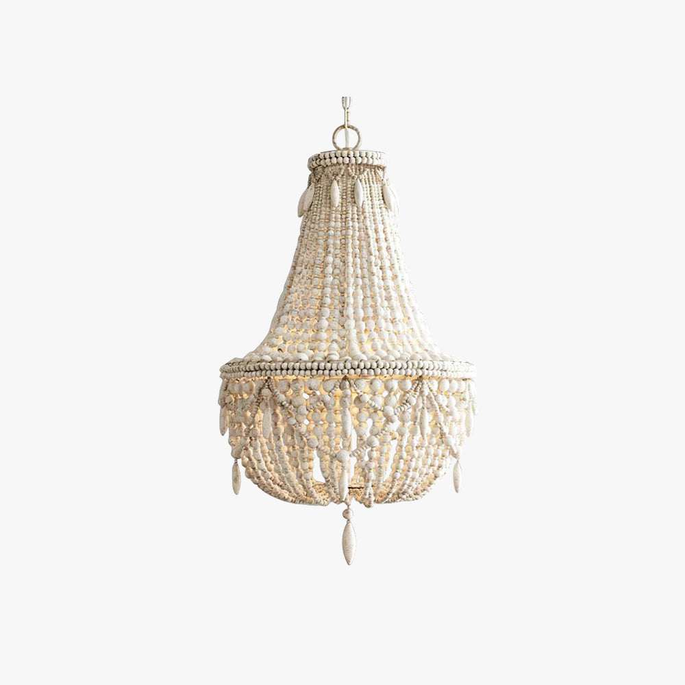 Silva Retro de lux Atmosphere lampă suspendată metal/lemn, alb stins