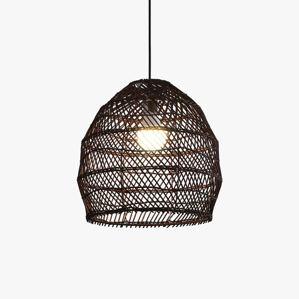 Muto Design Retro lampă suspendată LED negru/lemn dormitor/living/Cameră de studiu/Hală