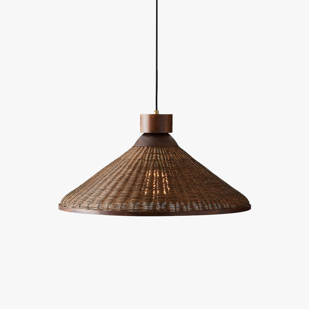 Silva lampă suspendată Retro Design LED din ratan pentru living/restaurant/hotel