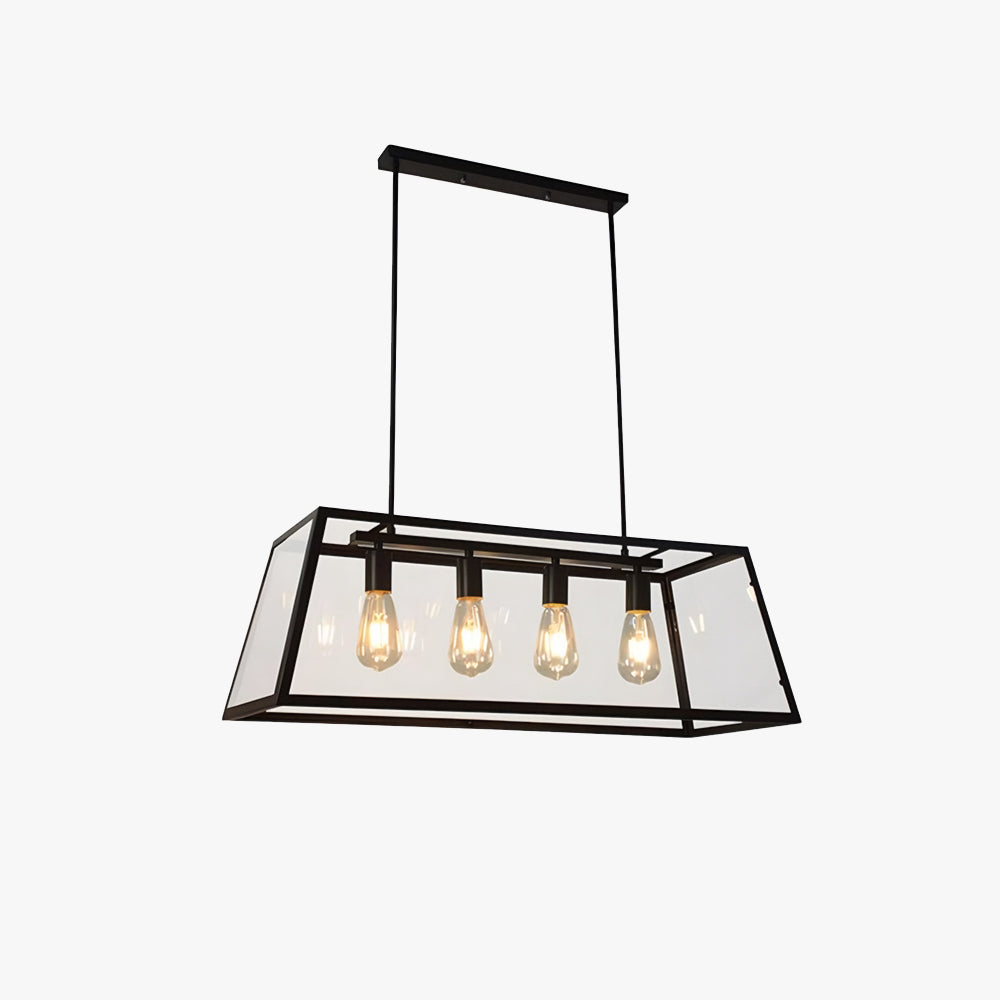 Epoch industrial LED modern lampă suspendată neagră/sticlă metal Bucătărie/dormitor/living