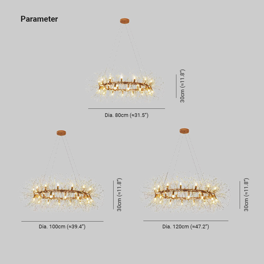 Arisha modern Dandelion LED lampă suspendată cu abajur pentru dormitor/living