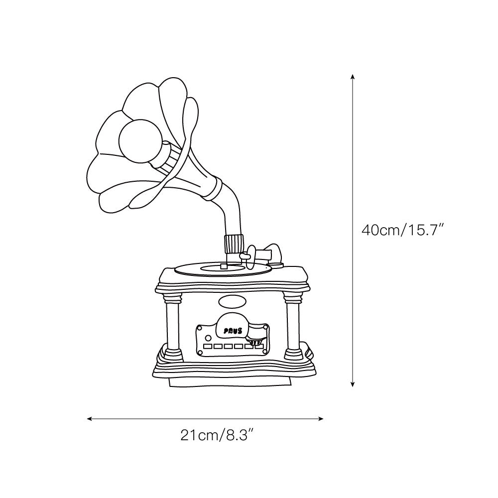 Phonograph lampă de masă