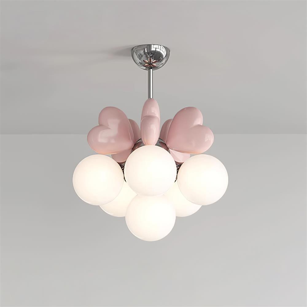 Candelabru Heart Accents glob Shades jucăuș modern copii Room