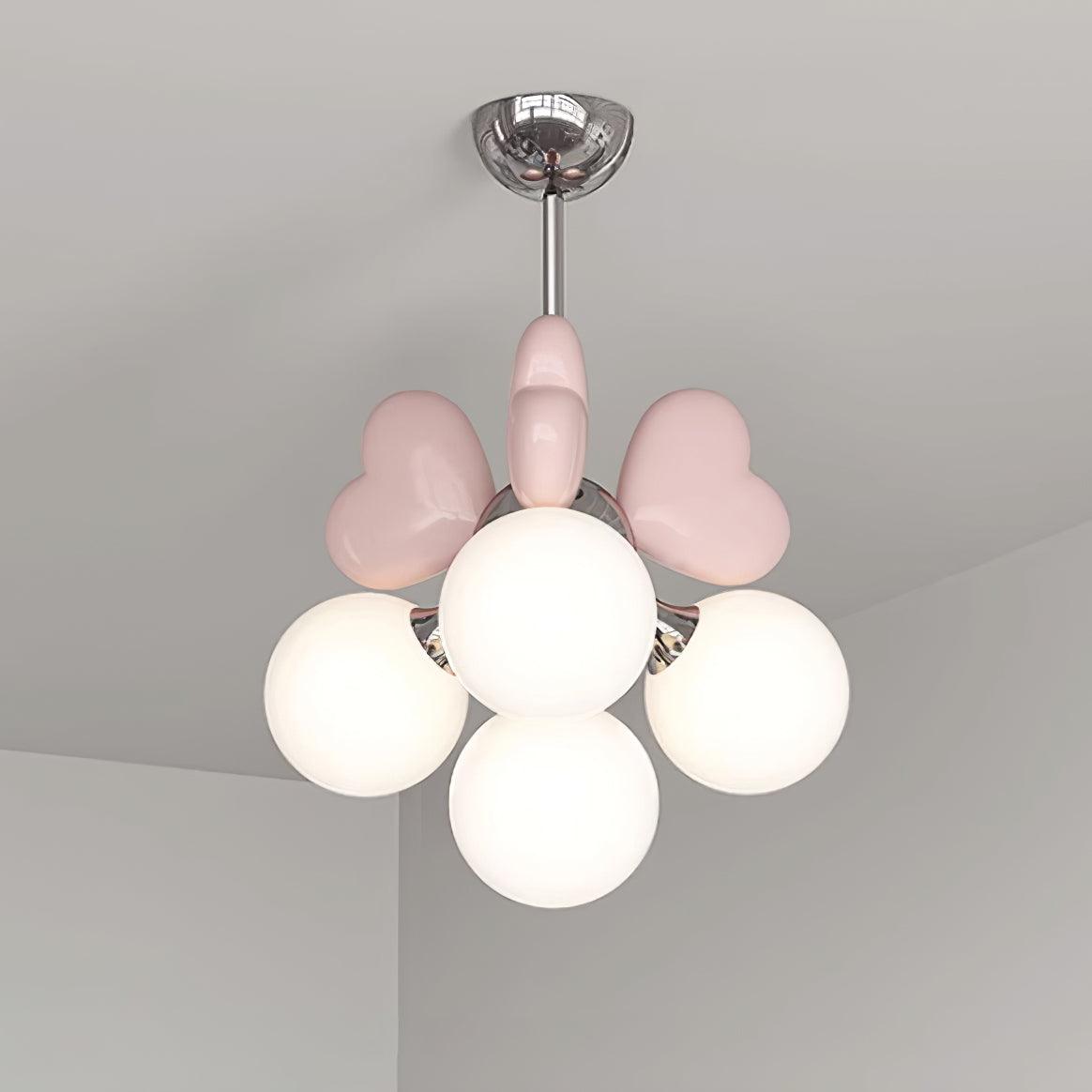 Candelabru Heart Accents glob Shades jucăuș modern copii Room