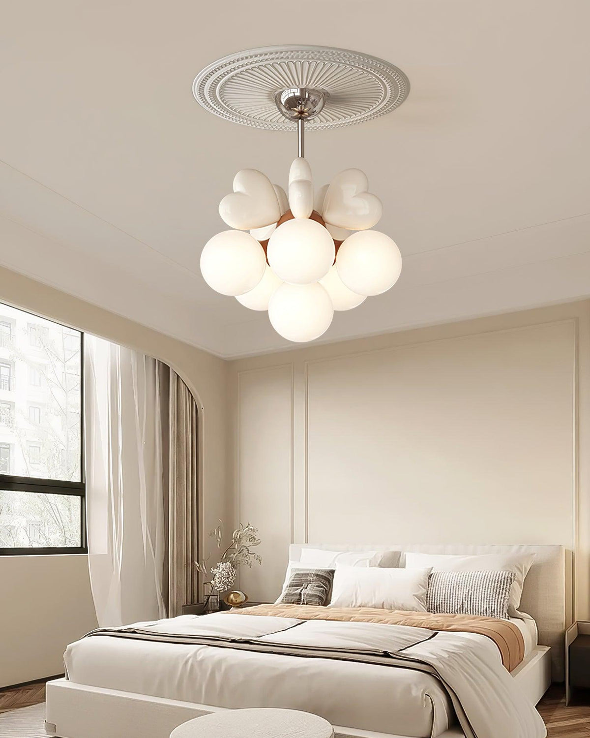 Candelabru Heart Accents glob Shades jucăuș modern copii Room
