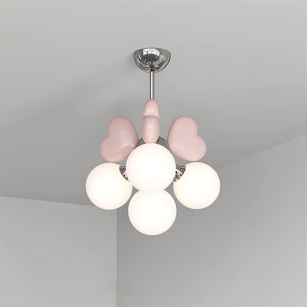 Candelabru Heart Accents glob Shades jucăuș modern copii Room