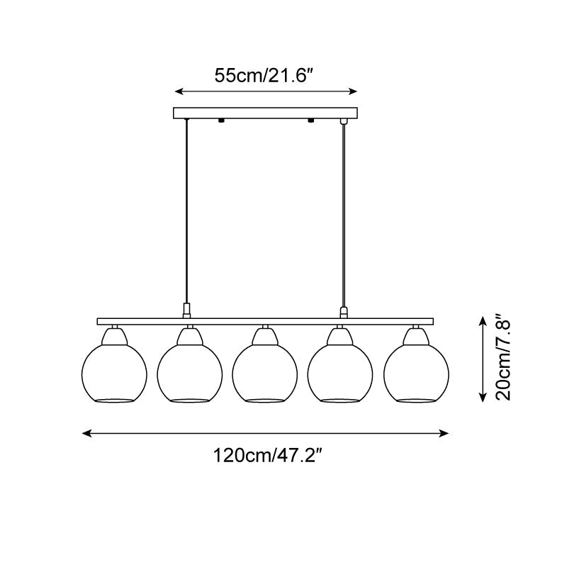 Lioruella suflat manual candelabru din sticlă