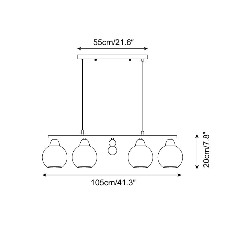 Lioruella suflat manual candelabru din sticlă