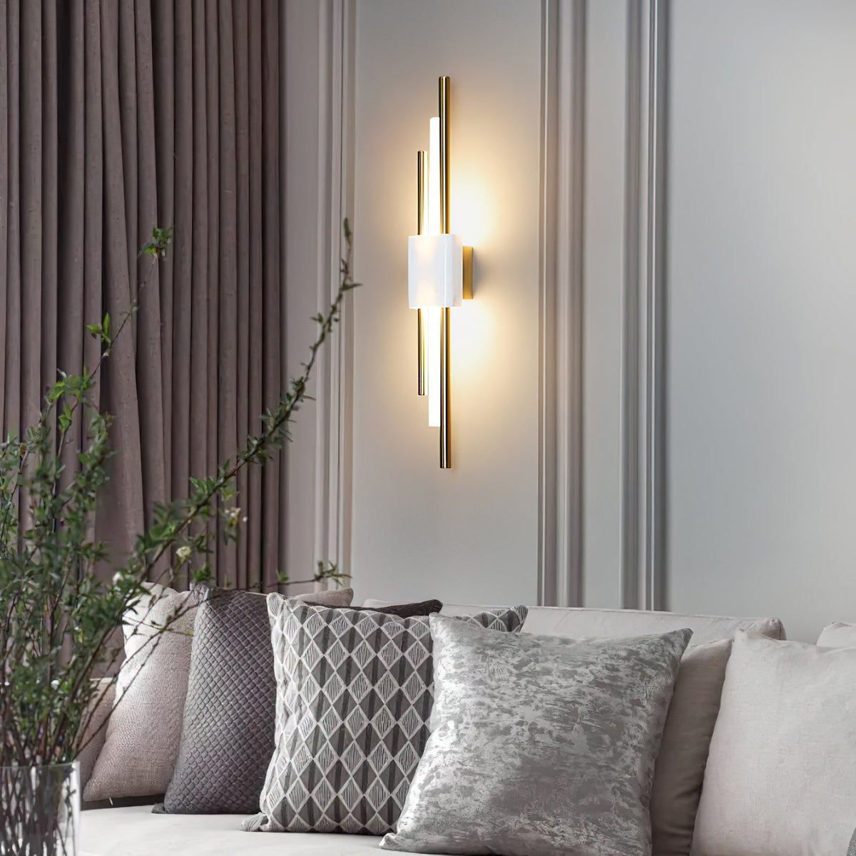 Mirenol aplică de perete din marmură, premium, în stil de artă nordică