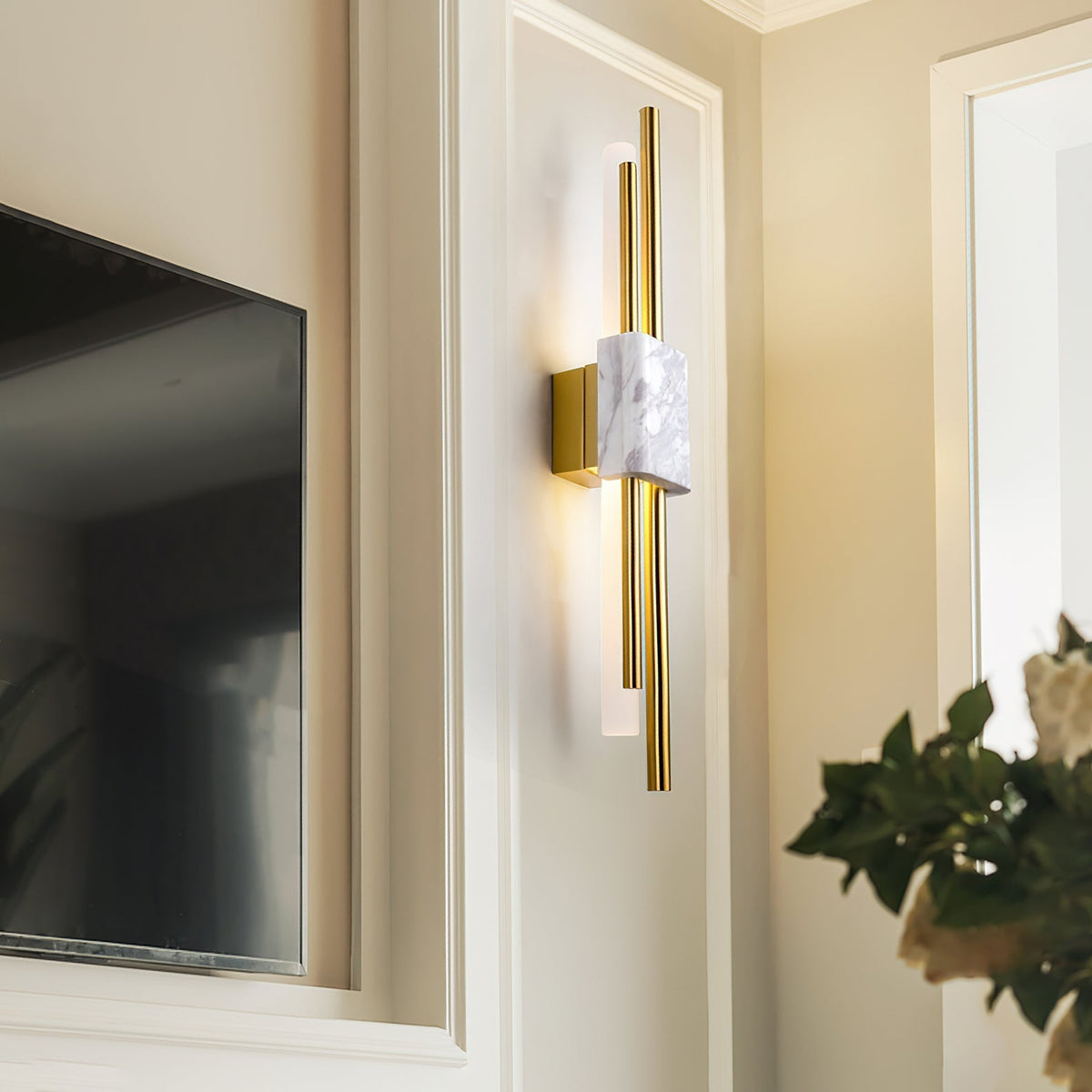 Mirenol aplică de perete din marmură, premium, în stil de artă nordică