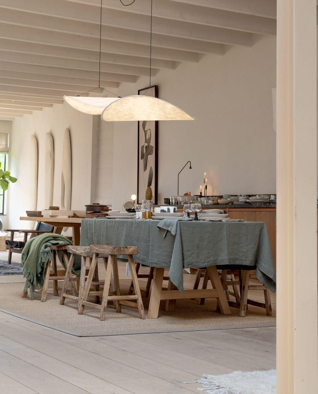 Larenol lampă suspendată din Hârtie și Fibră de sticlă